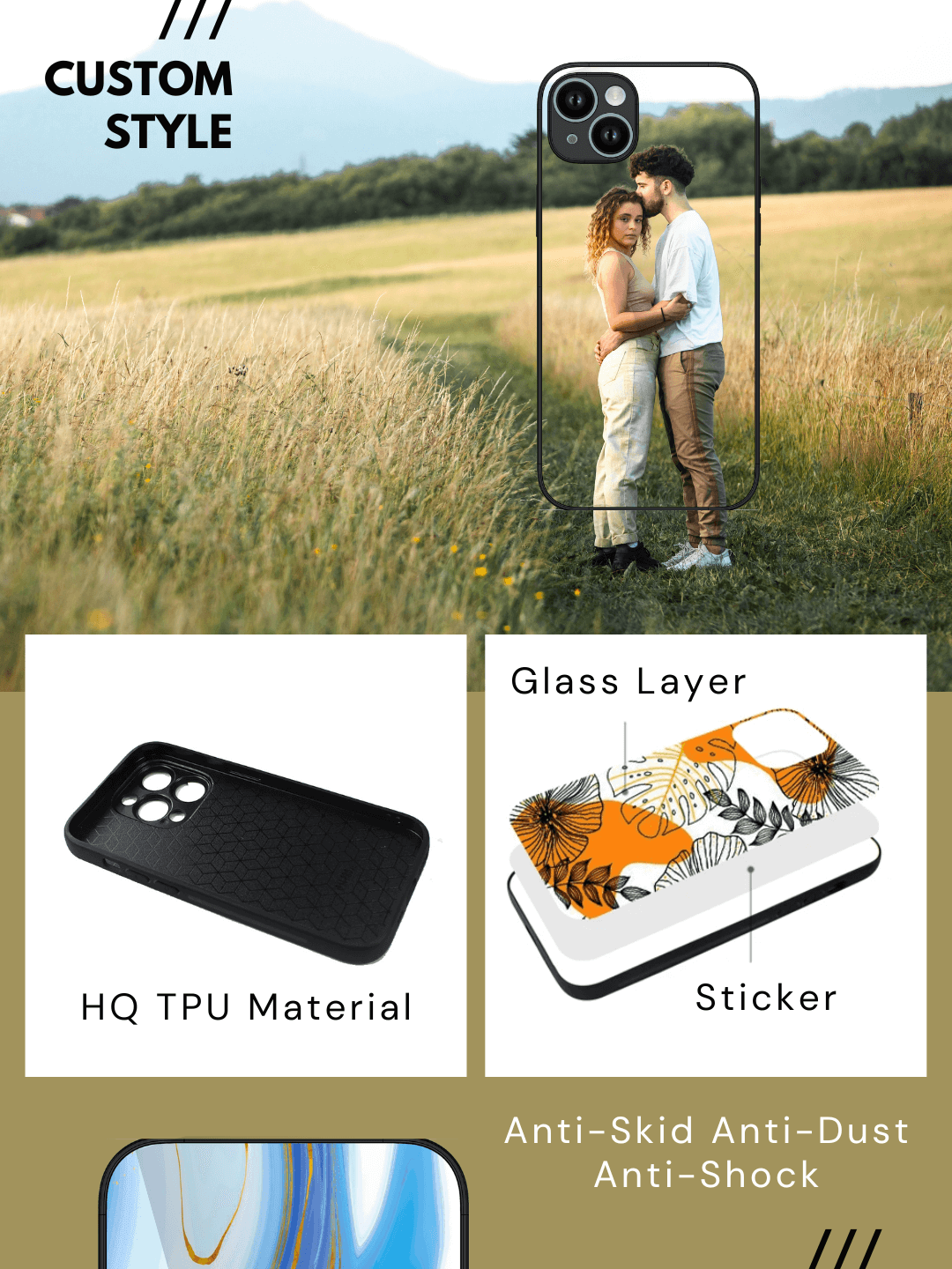 Custom Photo Printed Premium Glass Phone Cover for Apple Iphone 11 Pro Max Edge Zapvi