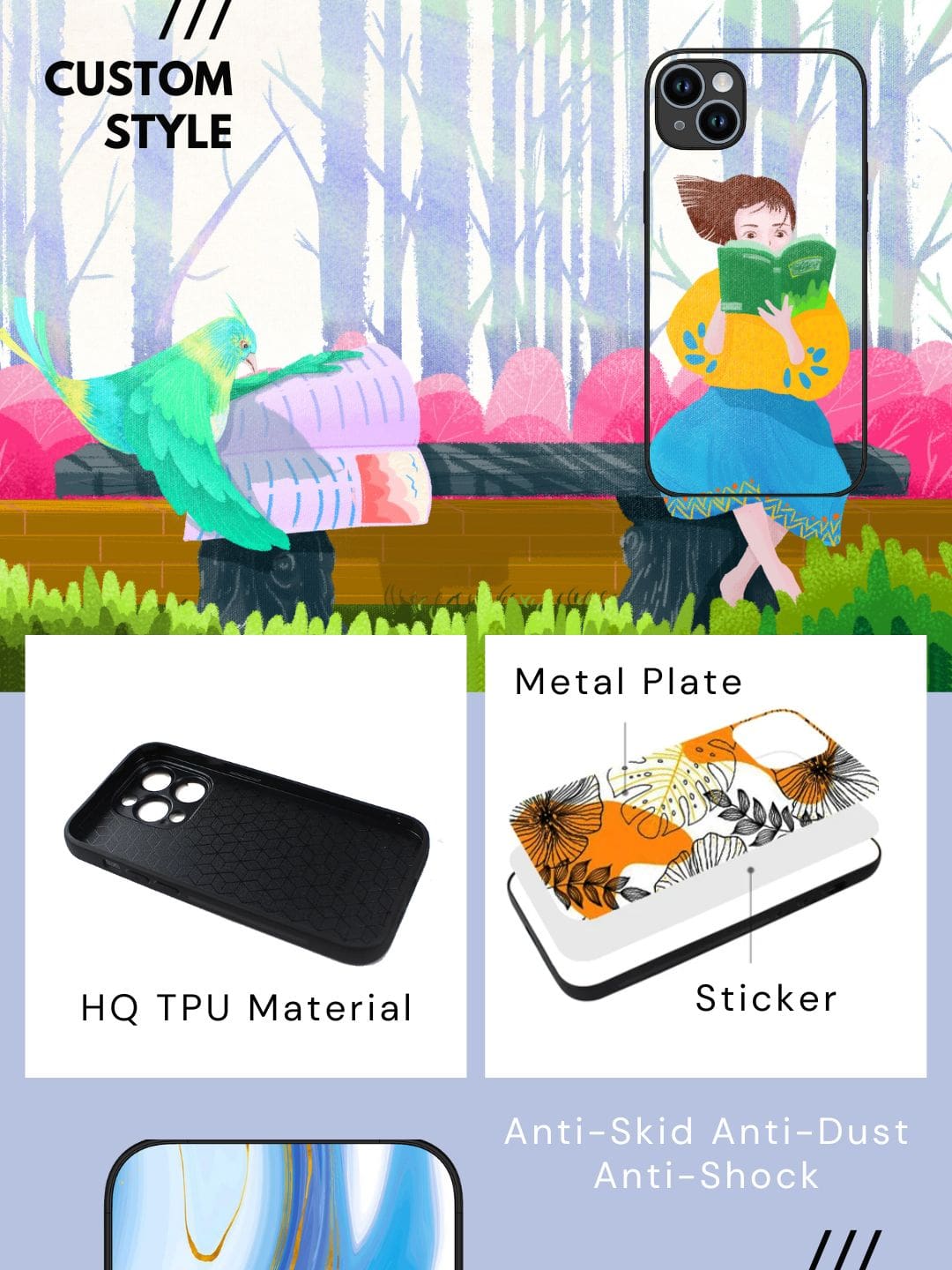 T-1018-M Glossy Metal TPU Mobile Cover Edge Zapvi
