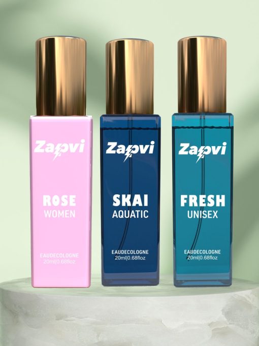 Elegance Meets Freshness Perfume Set: Rose Women, Skai Aquatic, Fresh Unisex Trio