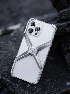 Ultra Thin Aluminium Alloy X Shaped Metal Case for Apple Iphone 13/14/15 Edge Zapvi