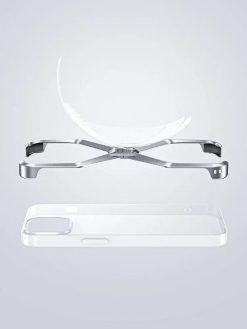 Alternative view of Ultra Thin Aluminium Alloy X Shaped Metal Case for Apple Iphone 13/14/15