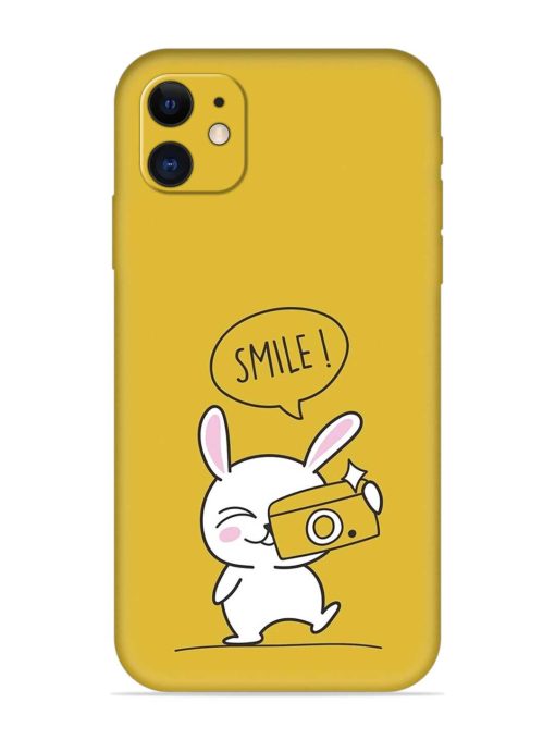 Hey Smile Please Embossed Soft Silicone Case for Apple Iphone 11