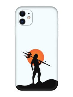 Lord Mahadev Trendy Embossed Soft Silicone Case for Apple Iphone 11