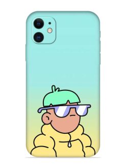 Doodles Cool Character Embossed Soft Silicone Case for Apple Iphone 11