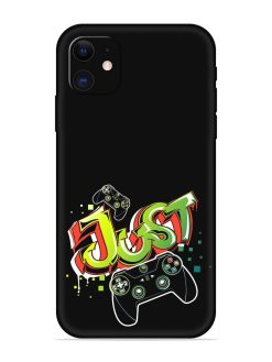 Graffiti Gamepad Illustration Embossed Soft Silicone Case for Apple Iphone 11