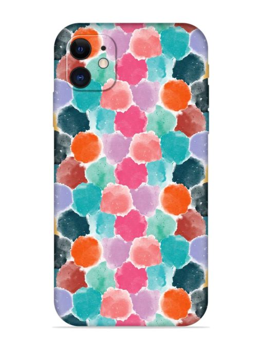 Colorful Seamless Pattern Embossed Soft Silicone Case for Apple Iphone 11