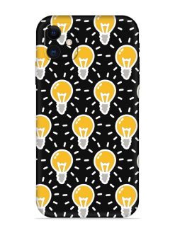 Light Bulb Seamless Embossed Soft Silicone Case for Apple Iphone 11