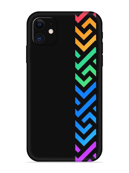 Colorshape Stripes Embossed Soft Silicone Case for Apple Iphone 11