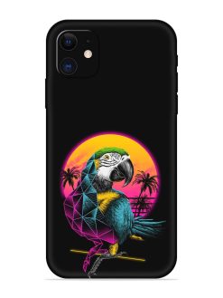 Rad Parrot Embossed Soft Silicone Case for Apple Iphone 11