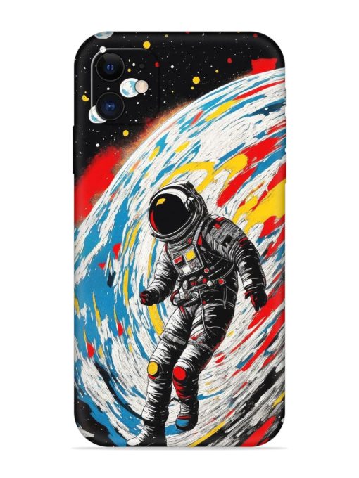 Astronaut Art Embossed Soft Silicone Case for Apple Iphone 11 Edge Zapvi