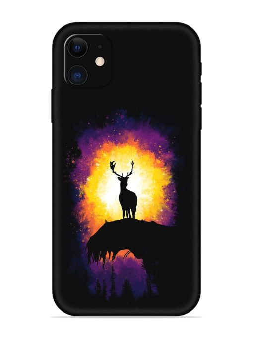 Elk Animal Art Embossed Soft Silicone Case for Apple Iphone 11 Edge Zapvi