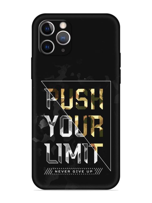 Push Your Limits Embossed Soft Silicone Case for Apple Iphone 11 Pro Edge Zapvi