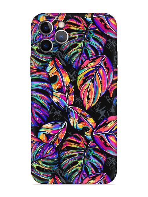 Tropical Seamless Vector Embossed Soft Silicone Case for Apple Iphone 11 Pro