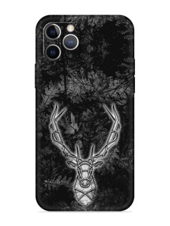 Ancient Deer Embossed Soft Silicone Case for Apple Iphone 11 Pro