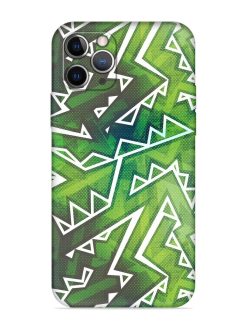 Green Graffiti Seamless Embossed Soft Silicone Case for Apple Iphone 11 Pro
