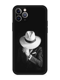 Men Under Hat Embossed Soft Silicone Case for Apple Iphone 11 Pro