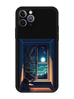 Night View At Window Embossed Soft Silicone Case for Apple Iphone 11 Pro