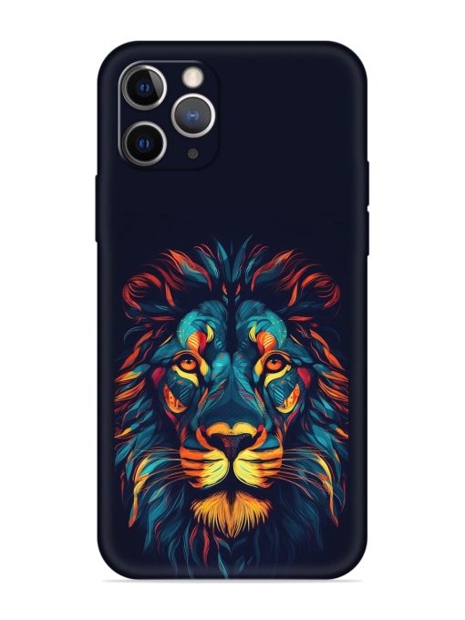 Colorful Lion Embossed Soft Silicone Case for Apple Iphone 11 Pro