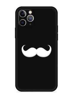 Mustache Vector Embossed Soft Silicone Case for Apple Iphone 11 Pro