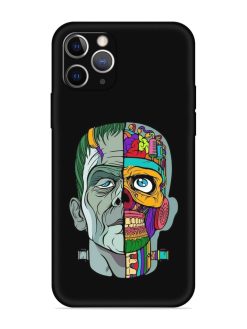 Men Vs Skull Embossed Soft Silicone Case for Apple Iphone 11 Pro