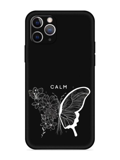 Calm Embossed Soft Silicone Case for Apple Iphone 11 Pro