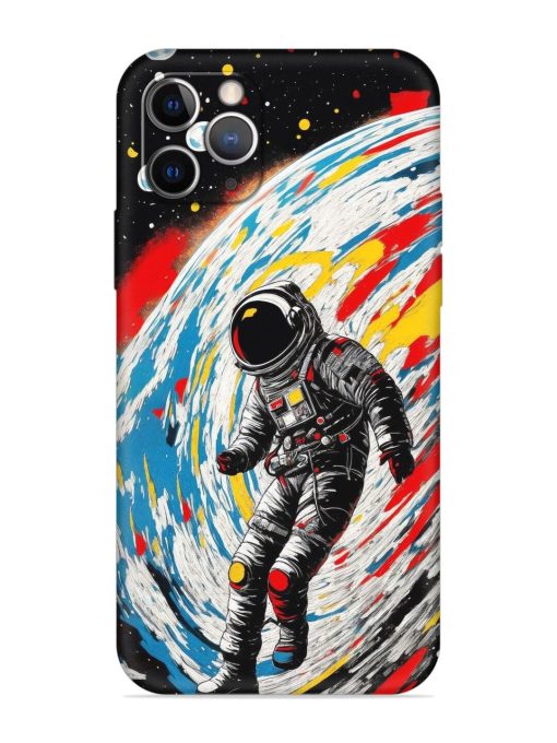 Astronaut Art Embossed Soft Silicone Case for Apple Iphone 11 Pro Edge Zapvi