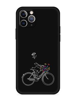 Minimalist Cycle Art Embossed Soft Silicone Case for Apple Iphone 11 Pro