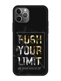 Push Your Limits Embossed Soft Silicone Case for Apple Iphone 11 Pro Max