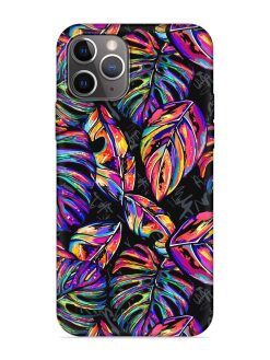 Tropical Seamless Vector Embossed Soft Silicone Case for Apple Iphone 11 Pro Max
