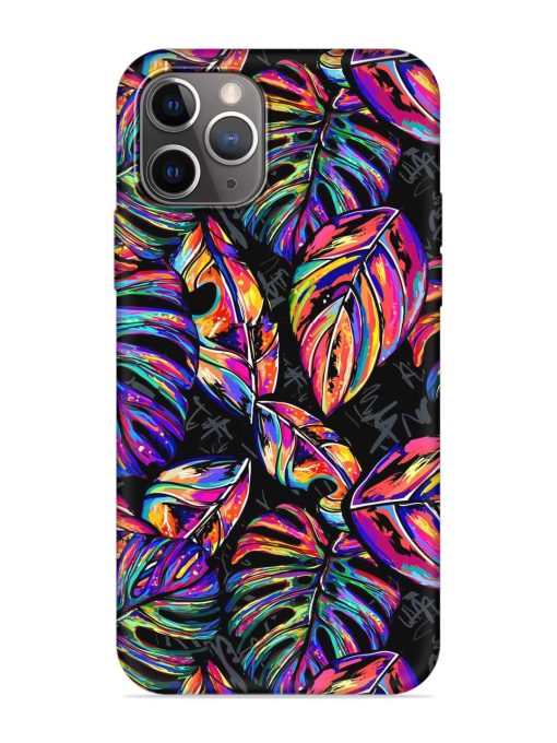 Tropical Seamless Vector Embossed Soft Silicone Case for Apple Iphone 11 Pro Max Edge Zapvi