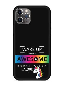 Inspirational Quote Unicorn Embossed Soft Silicone Case for Apple Iphone 11 Pro Max