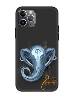 Illustration Lord Ganpati Embossed Soft Silicone Case for Apple Iphone 11 Pro Max