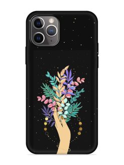 Flower On Hand Embossed Soft Silicone Case for Apple Iphone 11 Pro Max