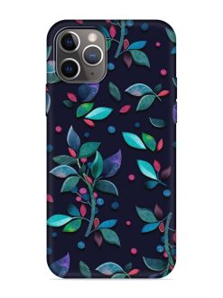 Decorative Watercolor Flower Embossed Soft Silicone Case for Apple Iphone 11 Pro Max