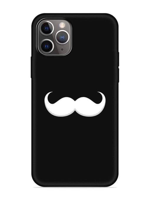 Mustache Vector Embossed Soft Silicone Case for Apple Iphone 11 Pro Max Edge Zapvi