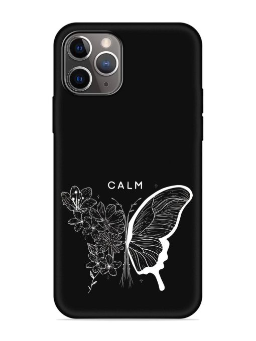 Calm Embossed Soft Silicone Case for Apple Iphone 11 Pro Max