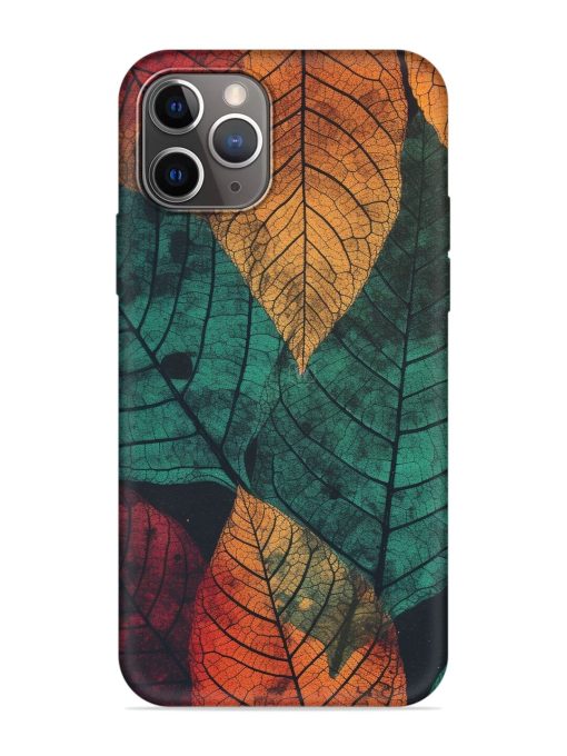 Leaves Artwork Embossed Soft Silicone Case for Apple Iphone 11 Pro Max