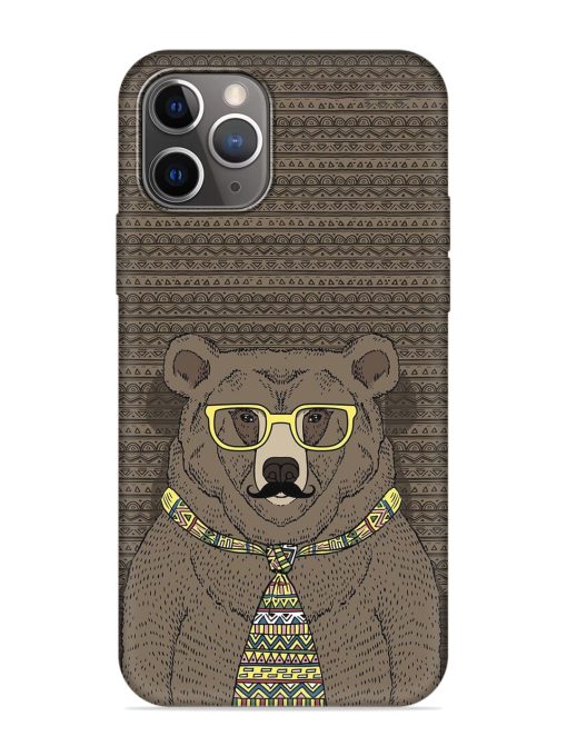 Grizzly Bear Embossed Soft Silicone Case for Apple Iphone 11 Pro Max Edge Zapvi