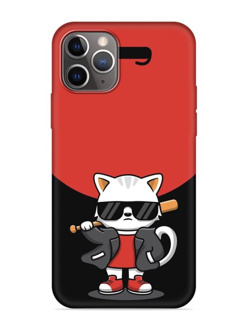 Cool Little Bear Cartoon Embossed Soft Silicone Case for Apple Iphone 11 Pro Max