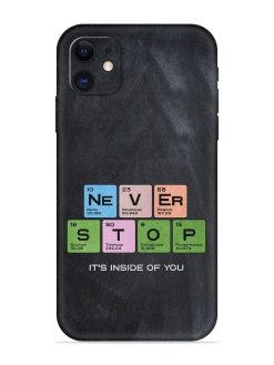Never Stop It'S Inside Of You Embossed Soft Silicone Case for Apple Iphone 12