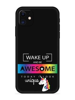 Inspirational Quote Unicorn Embossed Soft Silicone Case for Apple Iphone 12