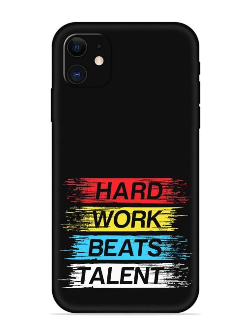 Hard Work Beats Embossed Soft Silicone Case for Apple Iphone 12 Edge Zapvi