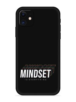 Mindset Everything Slogan Embossed Soft Silicone Case for Apple Iphone 12
