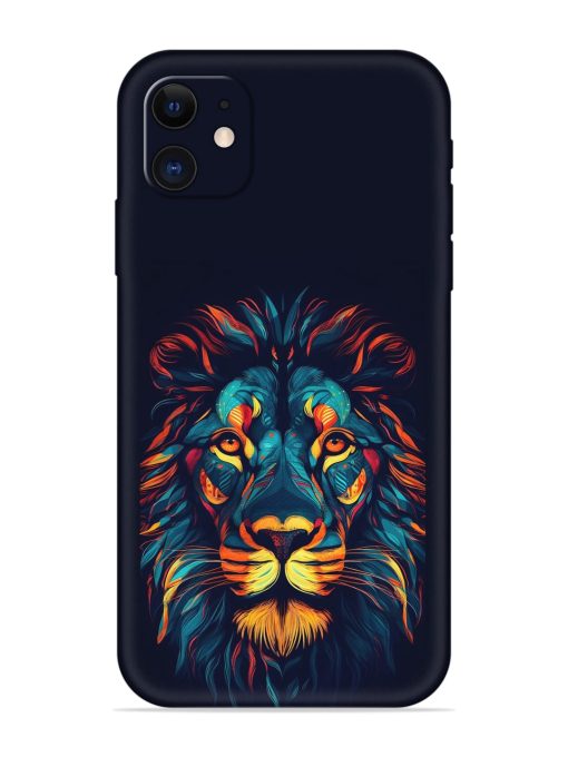 Colorful Lion Embossed Soft Silicone Case for Apple Iphone 12