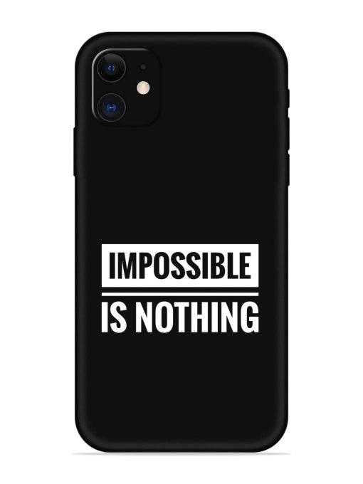 Impossible Is Nothing Embossed Soft Silicone Case for Apple Iphone 12