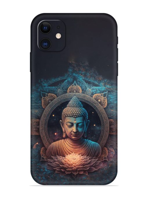 Gautam Buddha Embossed Soft Silicone Case for Apple Iphone 12