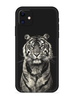 Tiger Art Embossed Soft Silicone Case for Apple Iphone 12