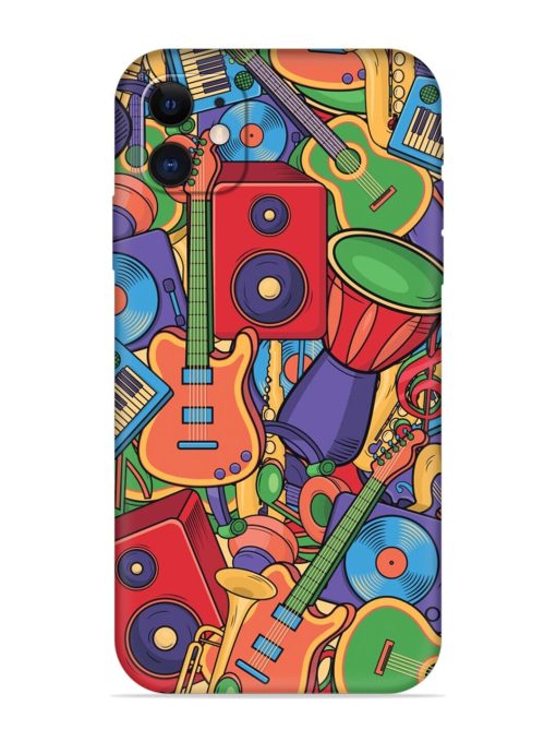 Colorful Music Art Embossed Soft Silicone Case for Apple Iphone 12