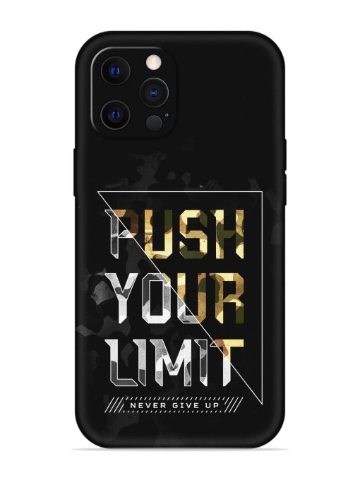 Push Your Limits Embossed Soft Silicone Case for Apple Iphone 12 Pro Edge Zapvi