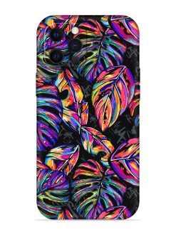 Tropical Seamless Vector Embossed Soft Silicone Case for Apple Iphone 12 Pro